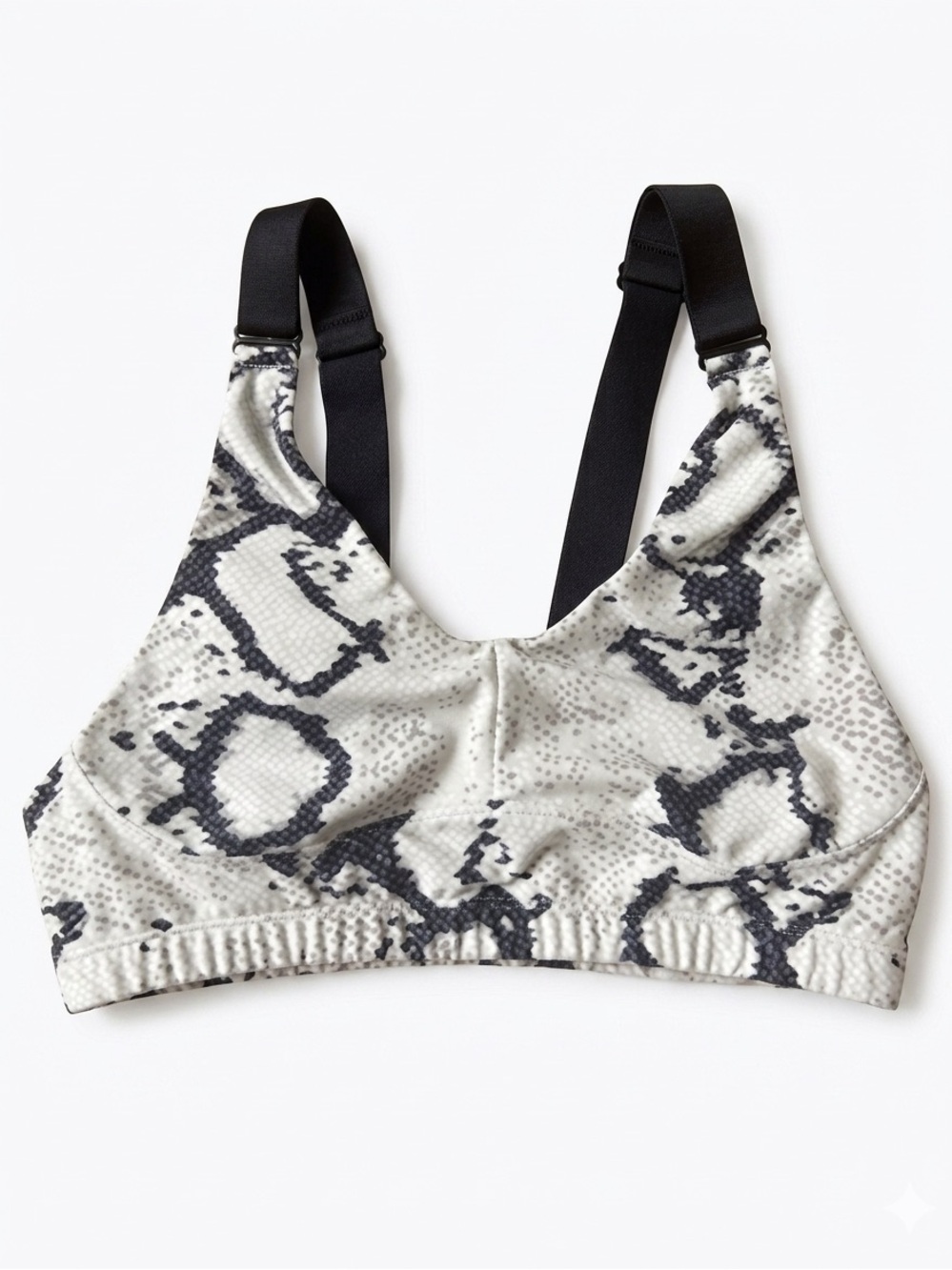 Varley Martel Sports Bra Ivory Snake Print Women’s Size Small